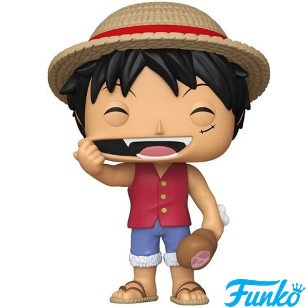 Funko POP #1945 Jumbo One Piece Monkey D. Luffy with Meat Figure